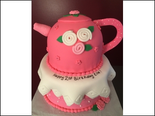 Pink teapot