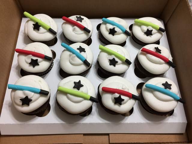 Light Saber Cupcakes