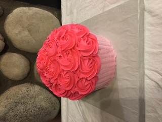 Giant Pink Cupcake