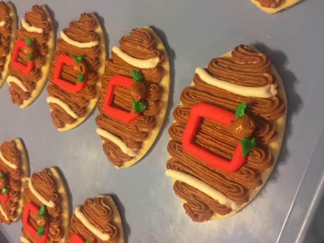 Buckeye Football Cookies