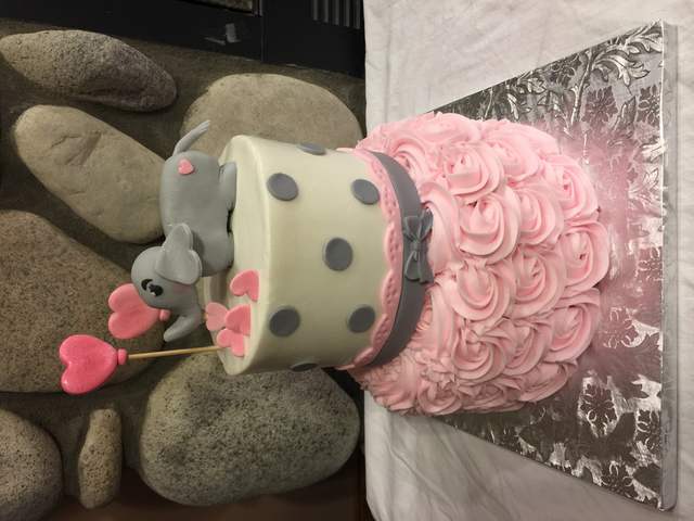 Pink &amp; Gray Elephant